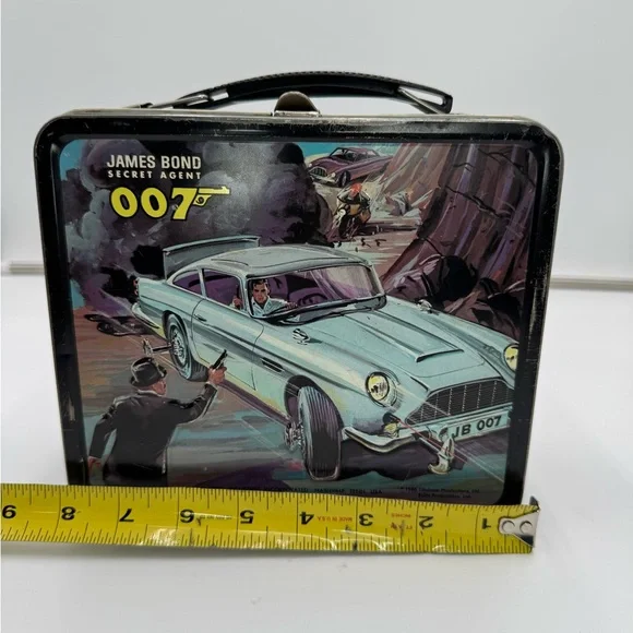 RARE VINTAGE 1966 JAMES BOND 007 LUNCHBOX ONLY NO THERMOS